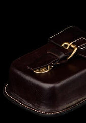 Leather Belt Pouches Mens Small Cases Waist Bag Hip Pack Belt Bag Fanny Pack Bumbag for Men