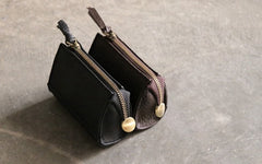 Mini LEATHER Womens Small Wallet Change Wallet Makeup Pouch FOR Women