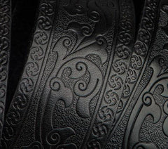 Handmade Black Leather Cool Mens Belts Custom Leather Men Belt for Men