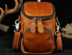 Leather Mens Cell Phone Holster Belt Pouch Waist Bag Mens Side Bag Shoulder Bag for Men