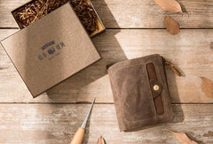 Cool Canvas Mens Small Wallet Bifold Vintage billfold Wallets for Men