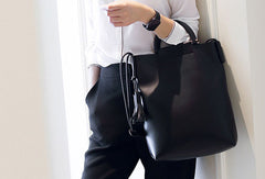 Genuine Leather handbag shoulder bag for women leather shopper bag - EverHandmade