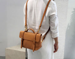Handmade LEATHER WOMEN Vintage SHOULDER BAG Stylish Backpack Purses FOR WOMEN