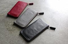 Fashion LEATHER Womens Long Clutch Wallet Zipper Slim Long Wallet FOR Women