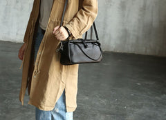 Handmade WOMENs LEATHER Box Handbag Shoulder Bag Handbag Purse FOR WOMEN