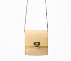 Cute Leather Womens Mini Chain Crossbody Purse Makeup Tiny Chain Shoulder Bags for Women