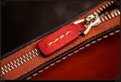 Handmade Leather Tibetan Mens Biker Chain Wallet Cool Leather Wallet Long Chain Wallet for Men