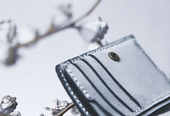 Handmade leather braided personalized custom clutch purse billfold wallet purse clutch women