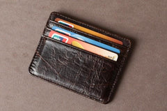 Leather Mens Cool Slim Front Pocket Wallets Leather Wallet Men Small Wallets  for Men