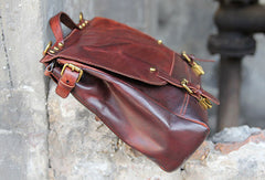 Handmade messenger bag briefcase satchel purse leather crossbody bag  shoulder bag women