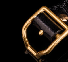 Handmade Black Leather Mens Belts Cool Leather Men Belt for Men