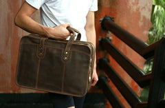 Vintage Leather Mens Large Weekender Bag Travel Bags Handbags Shoulder Bags for men