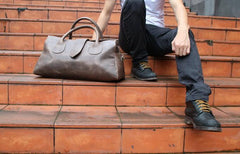 Cool Leather Mens Weekender Bag Travel Bags Shoulder Bags for men