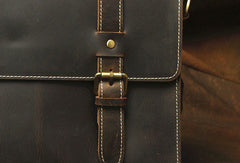 Vintage Leather Messenger Bag Briefcase Handbag Shoulder Bag For Men