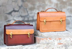 Handmade messenger bag satchel purse leather crossbody bag shoulder bag women - EverHandmade