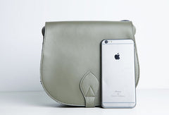 Genuine Leather Cute Crossbody Bag Saddle Bag Shoulder Bag Women Girl Fashion Leather Purse