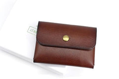 Leather Mens Front Pocket Wallet Small Wallet Card Wallet Change Wallets for Men