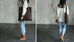 Stylish WOMENs LEATHER Large Tote Bag Handmade Tote Shoulder Purse FOR WOMEN