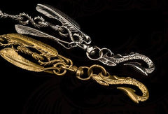 Brass Silver biker trucker Tibetan wallet Chain for chain wallet biker wallet trucker wallet