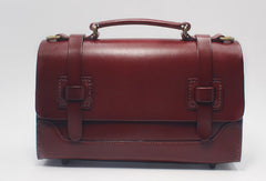 Handmade Vintage Leather Messenger Bag Purse Satchel Bag Crossbody Shoulder Bag for Girl Women Lady - EverHandmade