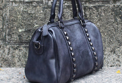 Handmade Leather Handbag Doctor Bag Purse Crossbody Shoulder Bag for Girl Women Lady - EverHandmade