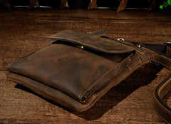 Leather Belt Pouch for Men Waist Bag BELT BAG Cell Phone Holster Shoulder Bag For Men
