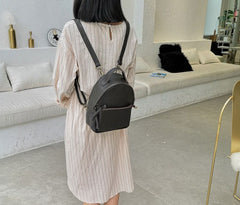 Mini LEATHER WOMEN Small Backpack Purses Cute Vintage School Backpacks FOR WOMEN