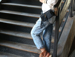 Handmade WOMENs LEATHER Wristlet Purse Mini Shoulder Bag Purse FOR WOMEN