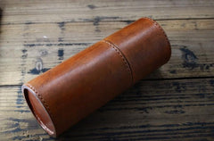 Handmade Leather Pencil Holder Pencil Case Pencil Barrel Case