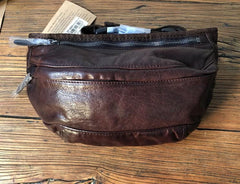 Leather Men Fanny Pack Small Waist Bag Hip Pack Belt Bag Bumbag for Men
