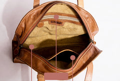 Handmade Genuine Leather Handbag Shopper Bag Purse Shoulder Bag Purse For Women - EverHandmade