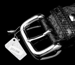 Handmade Black Leather Mens Belts Custom Cool Leather Men Belt for Men