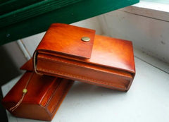 Handmade Leather Belt Pouch Mens Waist Bag CIGARETTE Pouch for Men