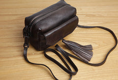Genuine Leather Cute Tassels Crossbody Bag Shoulder Bag Women Girl Fashion Leather Purse