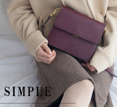 Minimalist Leather Womens Stylish Shoulder Bag Crossbody Purse for Women