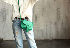 Vintage LEATHER WOMEN Tassels Crossbody Purses Small SHOULDER BAG FOR WOMEN