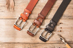 Handmade Cool Leather Mens Belt Leather Belt for Men