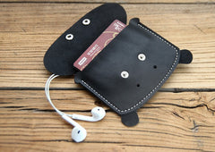 Cute LEATHER Womens Small Hippo Change Wallet Leather Card Wallet FOR Women
