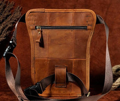 Cool Biker Mens Leather Drop Leg Bag Belt Pouch Waist Bag Side Bag Shoulder Bag for Men