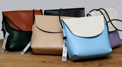 Cute LEATHER WOMEN SHOULDER BAG Contrast Color Crossbody Purses FOR WOMEN