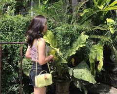 Cute Leather Green Womens Mini Box Crossbody Purse Box Shoulder Bag for Women