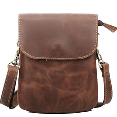 Cool Black Leather Mens Small Vertical Courier Bag Brown Messenger Bags Blue Postman Bag For Men