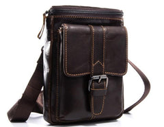 Cool Mens Leather Mens Belt Pouch Waist Bag Shoulder Bag Cell Phone Holster for Men