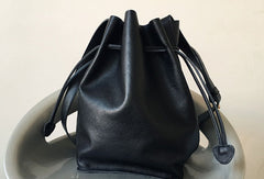 Genuine Leather Bucket Bag Shoulder Bag For Women Leather Crossbody Bag - EverHandmade