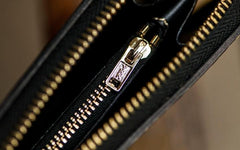 Handmade Leather Mens Tooled Eagle Chain Biker Wallet Cool Leather Wallet Long Clutch Wallets for Men