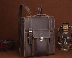 Cool Leather Mens Briefcase Messenger Bag Shoulder Bag Satchel Backpack for men