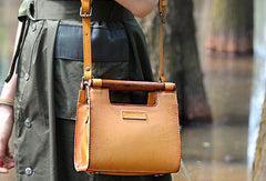 Handmade handbag purse leather crossbody bag purse shoulder bag for women