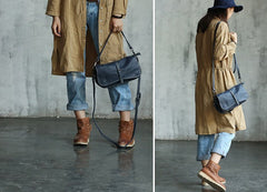 Handmade WOMENs LEATHER Messenger Shoulder Bag Vintage Crossbody Purse FOR WOMEN