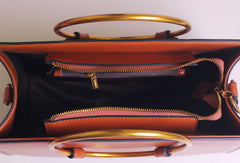 Genuine Leather handbag  purse shoulder bag black for women leather crossbody bag - EverHandmade