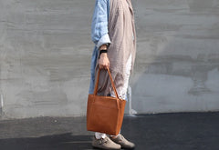 Stylish LEATHER Brown WOMEN Tote Bag Tote Shoulder Purses FOR WOMEN